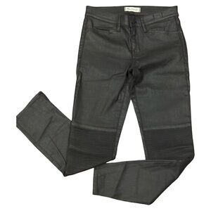 Madewell Skinny Skinny Black Motto coated pants Size 27